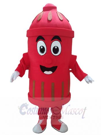 Red Public Utilities Fire Hydrant Mascot Costume