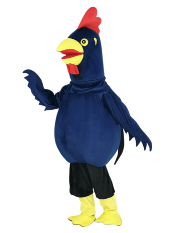 Black Cock Rooster Mascot Costume Animal