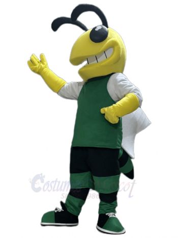 Cool Green Hornet Mascot Costume Insect
