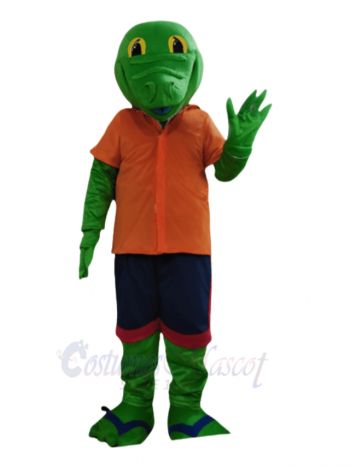 Lovely Green Lizard Mascot Costume Animal