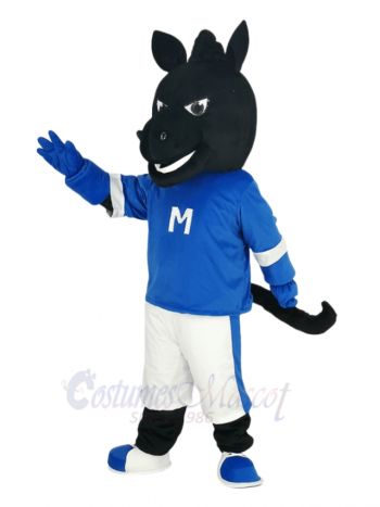 Cute Black Horse Mascot Costume Animal