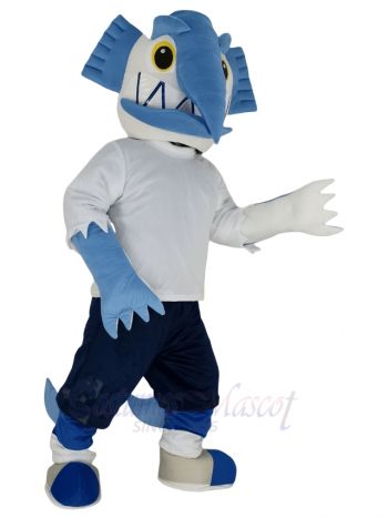 Swordfish with Black Pants Mascot Costume Ocean