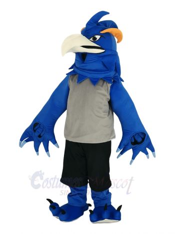 Blue Phoenix Bird Mascot Costume Animal