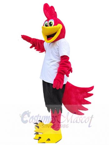 Red Roadrunner Bird Mascot Costume Animal