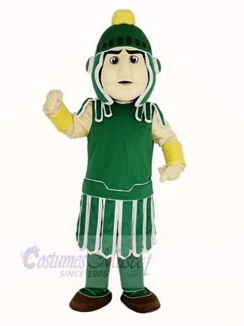 Strong Green Titan Spartan Mascot Costume People