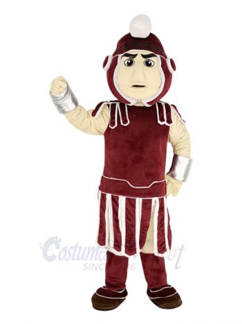 Maroon Spartan Mascot Costume People