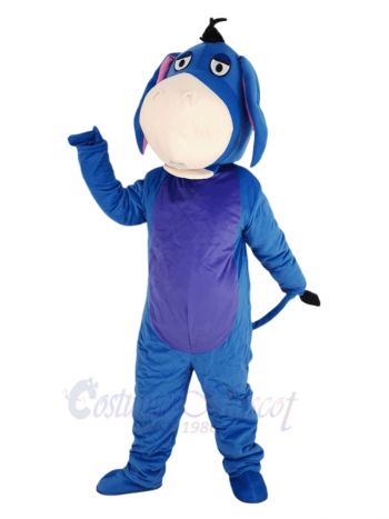 Blue Eeyore Donkey Mascot Costume
