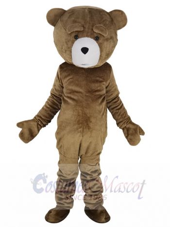 Pitiful Brown Teddy Bear Mascot Costume