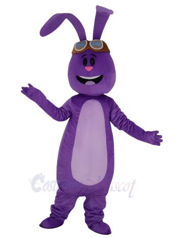 Purple Bunny Rabbit Mascot Costume Animal