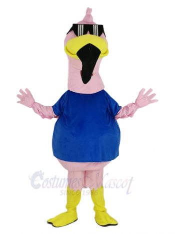 Pink Flamingo Bird Mascot Costume Animal
