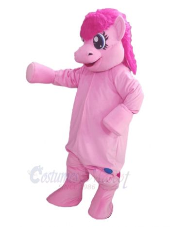 Pink Pony Horse Mascot Costume Animal