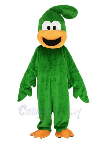 Green Plush Roadrunner Bird Mascot Costume Animal