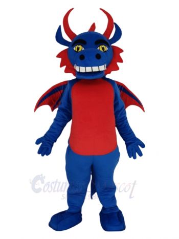 Blue and Red Flying Dragon Mascot Costume Animal