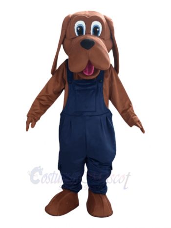 Brown Bloodhound Dog Mascot Costume Animal