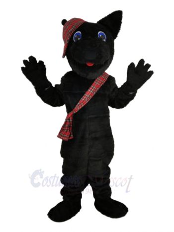 Black Scottish Dog Mascot Costume Animal