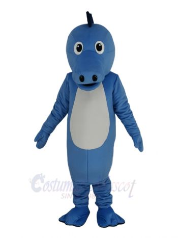 Blue Seahorse Mascot Costume Ocean