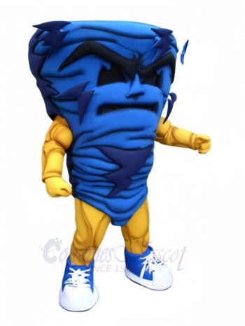 Power Blue Storm Mascot Costume