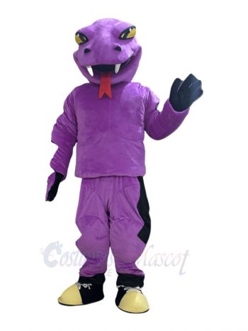 Purple Rattle Snake Mascot Costume