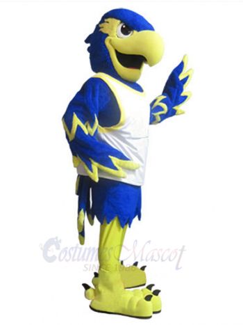Blue Hawk Mascot Costume