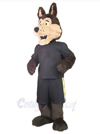Brown Coyote Mascot Costume