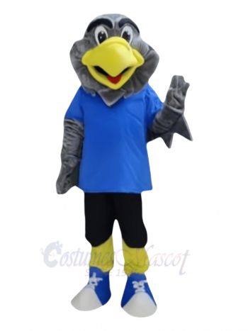 Gray Falcon Bird Mascot Costume Animal